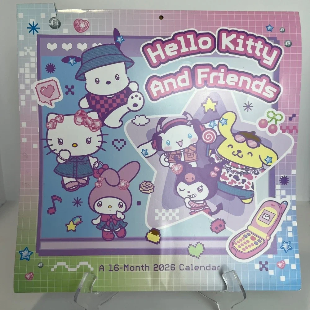 2026 Sanrio - Hello Kitty and Friends Wall Calendar (COVER DAMAGE)